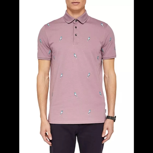 Ted Baker Other - NWT Ted Baker Scraffy Short Sleeve Cockatoo Polo